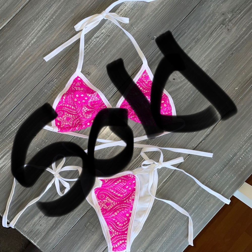 Pink Lace 2 Piece Set